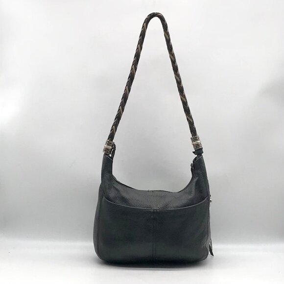 Brighton Dark Navy Leather Shoulder Bag - Picture 2 of 10